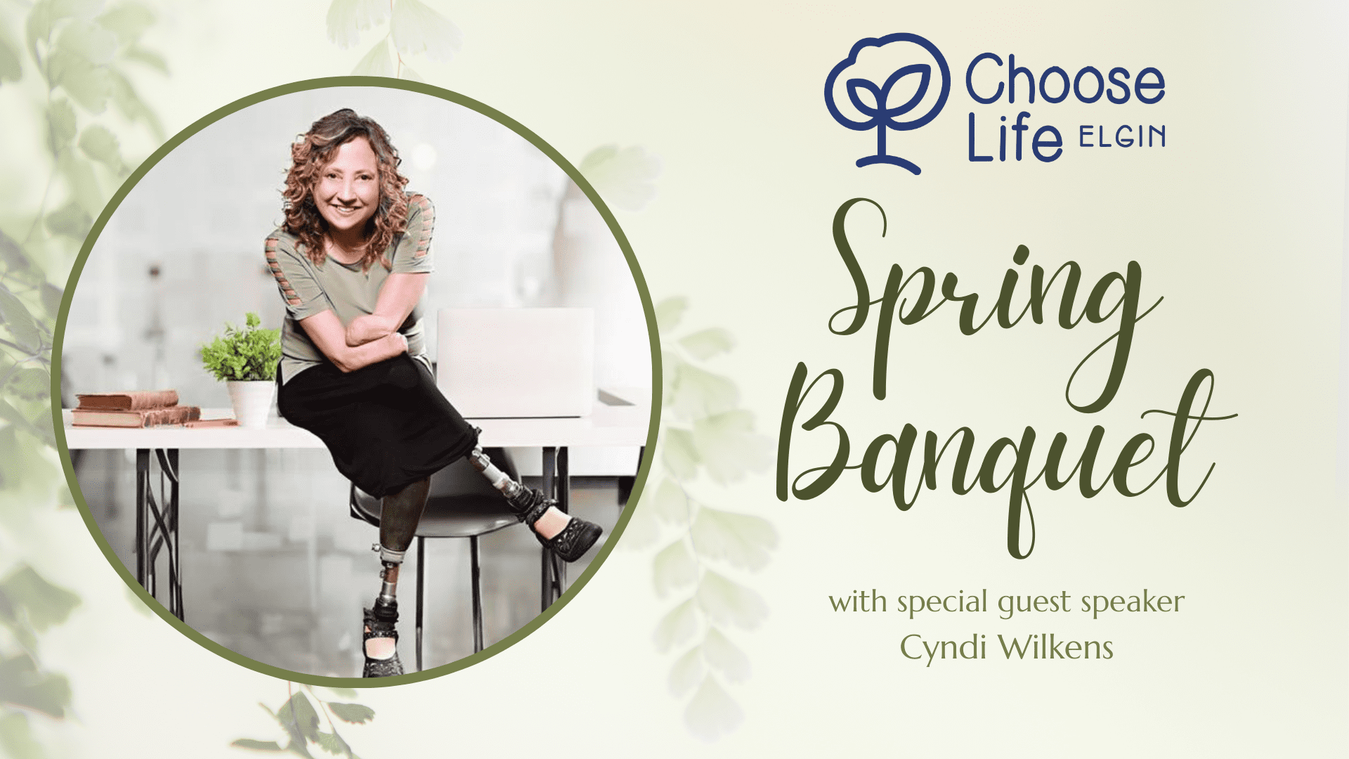 choose life elgin spring banquet with guest speaker Cyndi Wilkens